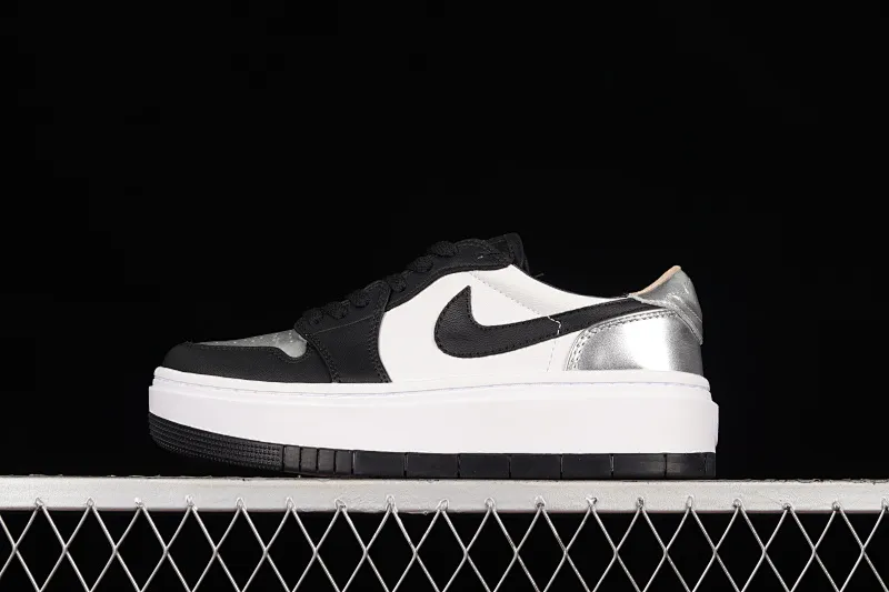 All categories Air Jordan Jordan series basketball shoes Air Jordan 1 Low Z version Air Jordan 1 Elevate Low SE "Wolf Grey" Little AJ first layer thick sole retro basketball shoes DQ8561-001